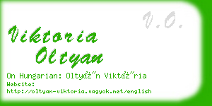 viktoria oltyan business card